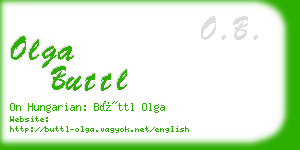 olga buttl business card